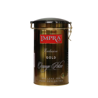 IMPRA, GOLD BLACK TEA 250G METAL CADDY