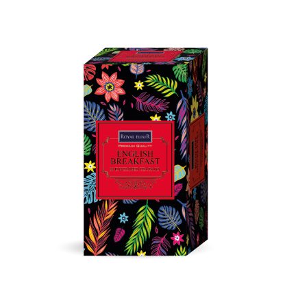 ROYAL ELIXIR, 100% PURE CEYLON TEA, TEA  BAGS, BLACK TEA, ENGLISH BREAKFAST  DOUBLE CHAMBER ENVELOPED,  BOPF/PF1, 2G