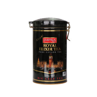 IMPRA,  BLACK TEA  FLAVOURED "ROYAL ELIXIR" 250G METAL CADDY