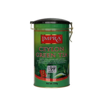 IMPRA,  GREEN TEA 250G METAL CADDY